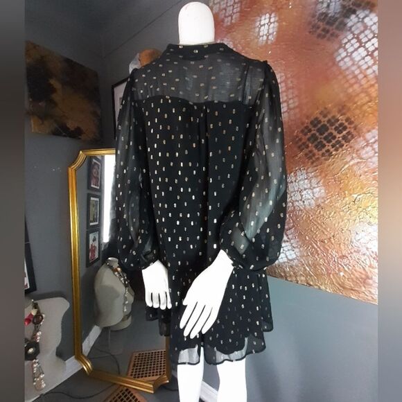 Zara Voluminous Chiffon Mini Dress - Picture 10 of 13